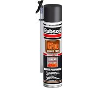 RUBSON CF 90 Mousse expansive Coupe Feu - Mousse de remplissage et d'isolation limitant la propagation des flammes- Aérosol 600ml (Lot de 5)