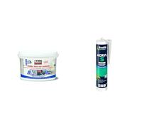 Rubson Collez Tous Vos Isolants, Multi-matériaux, Seau 7 kg & BOSTIK - 310.11418 - Mastic Acryl S Maconnerie/Peinture - 310 ml - Blanc