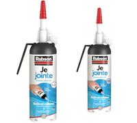 Rubson Je Jointe Mastic Blanc 100 ml, mastic étanche anti-moisissure en aérosol prêt à l'emploi & Je Jointe Mastic Transparent 100 ml, mastic étanche anti-moisissure en aérosol