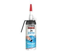 Rubson Je Jointe, Mastic Silicone sanitaires, Aérosol 100ml, Transparent | Mastic étanche, Joints salle de bain, Formule antifongique résistant à la moisissure, Prêt à l'emploi avec pistolet intégré