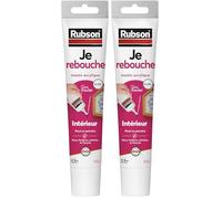 Rubson Je Rebouche Mastic Blanc 50 ml, mastic étanche en tube prêt à l'emploi, mastic acrylique pour murs, fenêtres, plinthes et fissures en intérieur (Lot de 2)