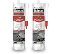 Rubson Maison, Mastic Bois et Parquet Couleur Gris Foncé Ral 7016, Mastic Acrylique pour Tous Supports Bois et Maçonnerie, Joints pour Intérieur, 280 ML (Lot de 2)