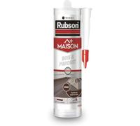 Rubson Maison - Mastic Bois & Parquet couleur Wengé, Mastic acrylique pour tous supports bois et maçonnerie, Joints pour intérieur et extérieur abrité, 280 ml
