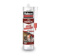 RUBSON Maison, Mastic Sols & Terrasses, mastic extérieur tous supports - Coloris Gris- Cartouche 280ml