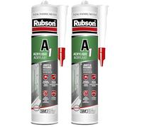 RUBSON Mastic A1 Joint et Fissure Façade Ton Pierre Cart 300ml (Lot de 2)