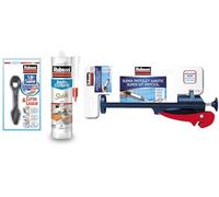 Rubson Mastic Bain&Cuisine Couleur Sable - 280 ml, inclus Super Pistolet Mastic & Cutter-Lisseur, Joint silicone multi-matériaux renforcé en antifongiques, mastic sanitaire coloré, souple & étanche
