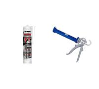 Rubson | Mastic FT 101 Blanc (cartouche de 280 ml) - Mastic polymère pour joints, fissures & Alyco 198805 Pistolet renforcé de 225 mm pour tubes de silicone et mastic