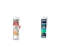Rubson | Mastic Maison Bois & Parquet Chêne (cartouche de 280 ml) - Mastic acrylique & BOSTIK - 310.11418 - Mastic Acryl S Maconnerie/Peinture - 310 ml - Blanc