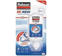 Rubson Mastic d'étanchéité Re-new bain & cuisine silicone blanc anti-moisissures - Tube 100 ml
