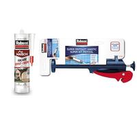 Rubson Mastic Spécial Crépi Ton Pierre, pour Joints de Murs ou Fissures sur Crépi + Rubson Easy Service Pistolet Extrudeur pour Cartouche de Mastic