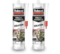 Rubson | Mastic Special Materials Isolation Transparent (cartouche de 280 ml) - Joint silicone pour isolation thermique et isolation phonique - Calfeutrement eau-air-froid-bruit (Lot de 2)