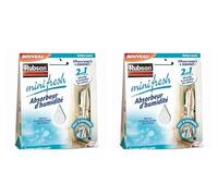 Rubson Minifresh Absorbeur d’Humidité en sachet, spécial placards, tiroirs, penderies, Absorbeur d’odeur 2 sachets parfum neutre de 50 g, Lot de 2