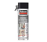 Rubson Mousse Expansive Isole Portes et Fenêtres, Mousse pour isolation acoustique et thermique des cadres de portes et de fenêtres, Mousse tous sens blanche 500 ml, Blanc