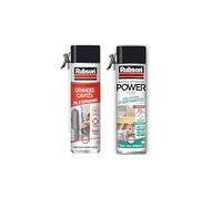 Rubson Mousse Expansive Mega Grandes Cavités, Mousse de remplissage à forte expansion, aérosol 550 ml & Mousse Expansive Power, Mousse pour isolation acoustique et thermique, 500 ml