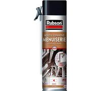 RUBSON Mousse Expansive Menuiserie, mousse de rebouchage et d'isolation pour murs, portes et fenêtres- Mousse blanche 15 L d'expansion