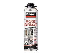 Rubson Mousse Expansive Multi-usages Pistolable, Mousse polyuréthane pour isolation, calage et rebouchage, ultra blanche, 15 litres d'expansion