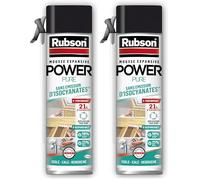 Rubson | Mousse Expansive Power Pure (aérosol de 500 ml) - Mousse pour isolation acoustique et thermique - Application tous sens et 21 litres d'expansion (Lot de 2)