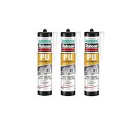 RUBSON PU Mastic Polymère Universel pour Joints et Collages, Coloris blanc, Cartouche de 280 ml, Blanc - Cartouche de 280ml (Lot de 3)
