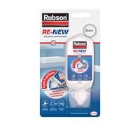 Rubson Mastic d'étanchéité Re-new bain & cuisine silicone blanc anti-moisissures - Tube 100 ml