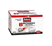 RUBSON recharges en sac pour absorbeur d'humidité - 3 recharges de 1 kg, Blanc