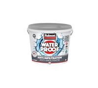 Rubson revêtement Waterproof Anti fuite Gris 5kg pour réparation et étanchéité, protecteur de toiture à base de silicone