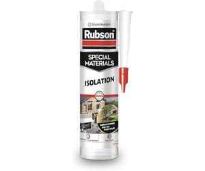 Rubson Special Material,Joint fenêtre Isolation,Cartouche 280ml,Transparent | Isolation thermique & phonique portes et fenêtres, Adhère sur bois, métal, aluminium, PVC, Souple & résistant, Ne jaunit pas