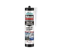 Rubson Special Materials, Mastic Pont de Bateau, Cartouche 280 ml, Noir | Mastic noir, Résiste à l'eau de mer, UV et variations de température -40°C à +80°C, Élasticité jusqu'à 25%, facile à lisser