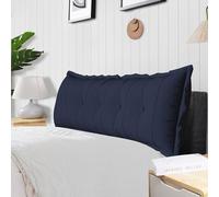 Rucener Oreiller Traversin Soutien Dorsal Gros Coussin Canapé Coussin Tête de Lit Dossier Traversin Gros Coussin Dossier Triangulaire Coussin de Coin Coussin de Lecture Bleu 160 CM