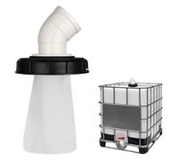 RUCUDIM Filtre de couvercle IBC 45 °- 163 mm - En nylon - Lavable - Accessoire de réservoir IBC pour eau de pluie DN 150