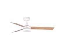 FARO BARCELONA 342951S - RUDDER 3 S Ventilateur blanc/frêne 20 W SWT