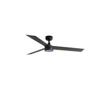Ventilateur de plafond DC Rudder L Noir avec LED Faro