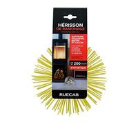 RUECAB 647268 Hérisson de Ramonage Ø200 mm - Brosse Ramonage Synthétique M12 - Entretien Cheminée Poêle Tubage Inox - Ramonage à Faire Soi-Même