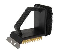 RUECAB - Brosses à Barbecue, Produits de Nettoyage pour Barbecue - Mini Brosse de Nettoyage pour Barbecue/plancha, Tampon à récurer pour plancha, Brosse Grille Barbecue 3 en 1