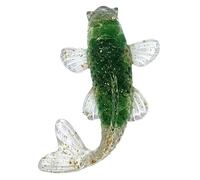 ruedufengshui com Statue Poisson Carpe Vert Feng Shui - Carpes koï - Animal Protecteur Feng Shui - Statue Feng Shui - Objet décoration Feng Shui - Figurine Feng Shui -