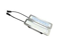 ruehalf 1 Paire d'ampoules LED de Rechange universelles 6000K rectangulaires for hotte aspirante, 12V ou 220V, avec Couvercle et Circuit imprimé.(DC12V)