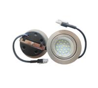 ruehalf Lot de 2 Ampoules LED for hotte aspirante 2,5 W 220-240 V Convient aux Trous de Montage de 60 mm Éclairage des armoires de Cuisine Remplacement for Ampoule halogène 20 W(Warm White 3000K)