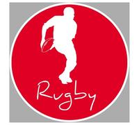 Rugby - 20cm - Sticker/Autocollant