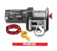 RUGCEL WINCH Treuil Electrique 12v de 1134 kg,Tire Fort,treuil électrique de remorquage pour VTT,Quad,4x4 Camion Remorque Tout-Terrain,remorque Bateau