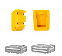 Rugged Tools Lot de 2 clips de batterie compatibles avec les boîtes à outils DeWalt ToughSystem 2.0 DXL à double tiroir (DWST08520) et tiroir profond (DWST08400) | Peut contenir des batteries FlexVolt