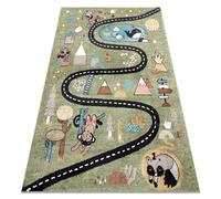 Rugsx Fun Route - 80 x 150 cm - Vert