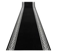 TAPIS DE COULOIR BCF MORAD Grek grec noir 80 cm 80x500 cm