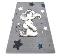 RUGSX Petit Elephant Tapis - Gris