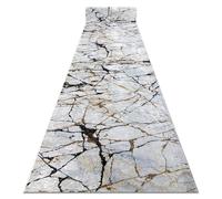 rugsx Tapis Antidérapant Lotus Marble 21136 Beige - Lavable - 100x970 cm - Tapis de Couloir Antiglisse pour Cuisine et Entrée
