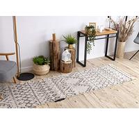 rugsx Tapis de Couloir, berbère marocain Shaggy, Franges, Berber, pour la Cuisine, Le Hall, Le Couloir, Rabat crème 60x250 cm