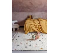 RugVista Confetti Tapis pour Enfants, 100 x 160 cm, Off Blanc | Modernes, Rectangulaire, Poil moyen, Nettoyage à sec seulement, Oeko-Tex 100, Sans produits chimiques dangereux