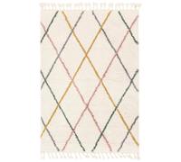 RugVista Corinna, Tapis pour enfants, Modernes, 160 x 230 cm, Rectangulaire, Poil moyen, Salle de séjour, Chambre d'enfant, Chambre, Nettoyage à sec seulement, Sans produits chimiques dangereux, Blanc