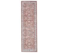 RugVista Galore Oriental Tapis, 80 x 250 cm, Terracotta/Beige | Modernes, Rectangulaire, Poil ras, Lavage en machine, Oeko-Tex 100, Salle de séjour, Chambre, Couloir