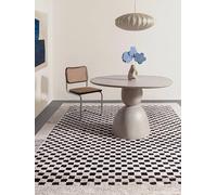 RugVista Gambit Tapis, 200 x 300 cm, Blanc crème/Noir | Modernes, Rectangulaire, Poil moyen, Nettoyage à sec seulement, Oeko-Tex 100