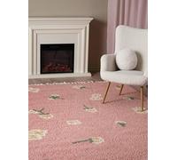 RugVista Linnea Tapis pour Enfants, 200 x 300 cm, Rose | Modernes, Rectangulaire, Poil moyen, Nettoyage à sec seulement, Oeko-Tex 100, Sans produits chimiques dangereux