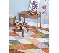 RugVista Lulu Tapis pour Enfants, 70 x 150 cm, Multicolore | Modernes, Rectangulaire, Poil ras, Lavage en machine, Oeko-Tex 100, Sans produits chimiques dangereux, Chambre d'enfant